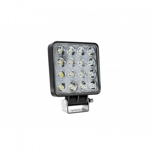 Προβολέας Εργασίας 16Led Τετράγωνος 110mm x 110mm 48W Flat 9-36V AWL10 Amio