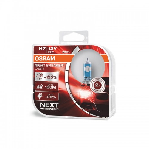 Λάμπες Osram Night Breaker Laser +150% H7 12V 55W 64210ΝL-ΗCΒ